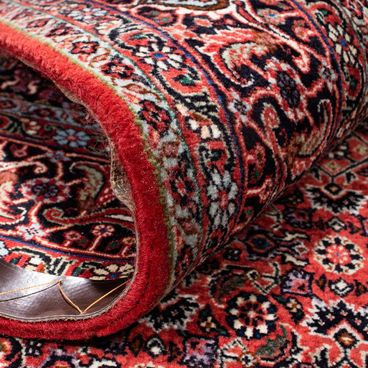 Dywan perski - Bijar - 245 x 167 cm - ciemna czerwień