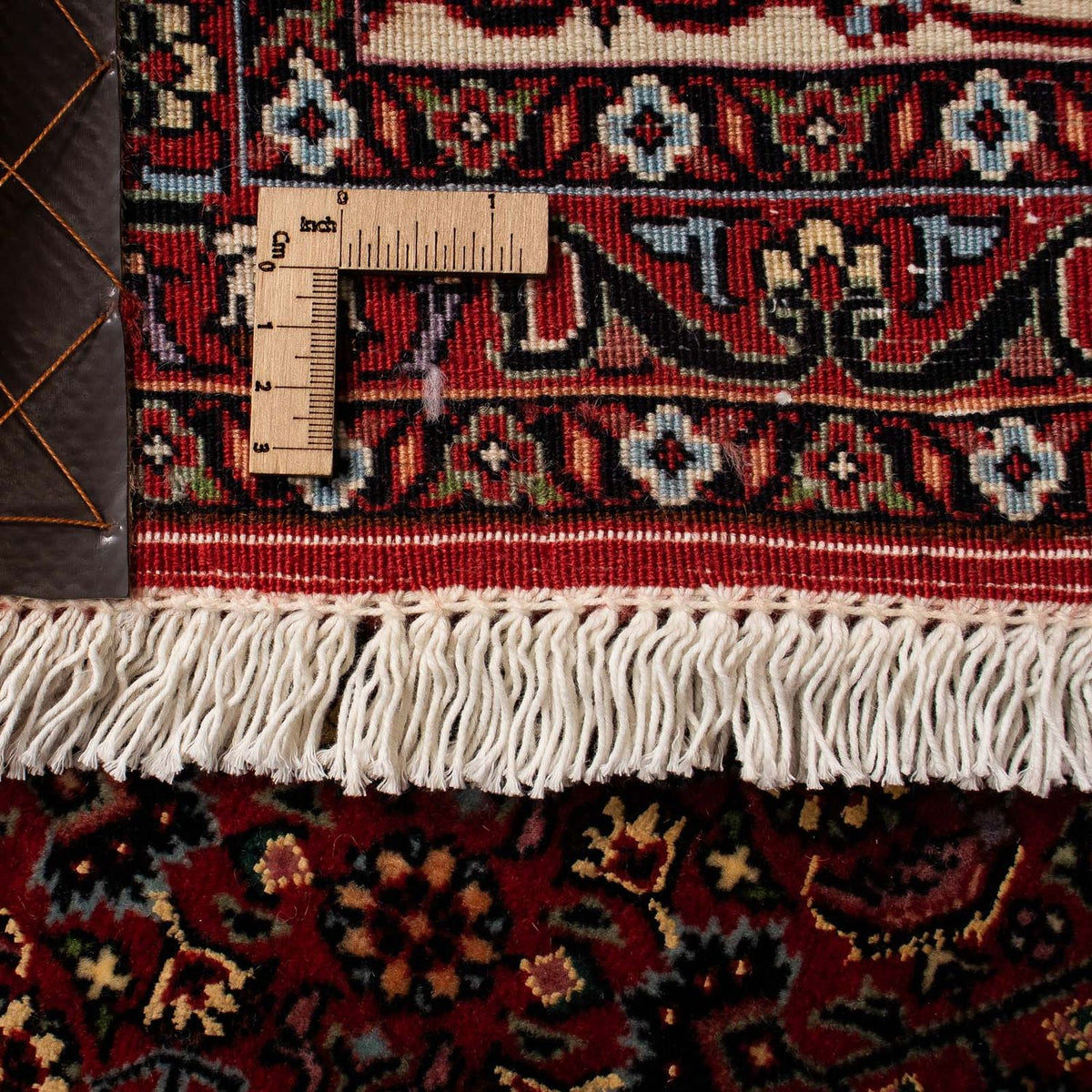 Dywan perski - Bijar - 252 x 208 cm - ciemna czerwień