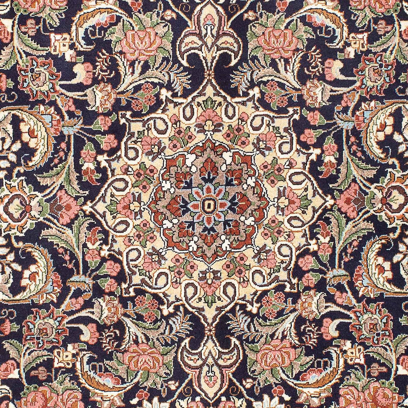 Dywan perski - Bijar - 207 x 140 cm - ciemnoniebieski