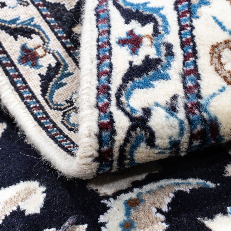 Dywan perski - Nain - 134 x 69 cm - ciemnoniebieski