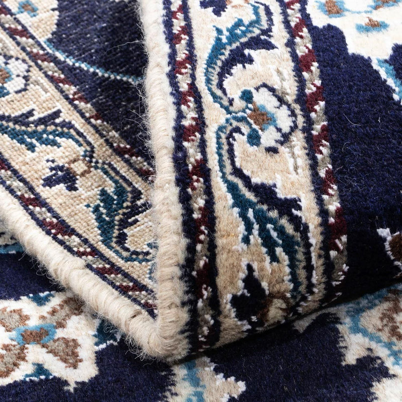 Dywan perski - Nain - 138 x 68 cm - ciemnoniebieski