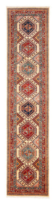 Biegacz Dywan Ziegler - Kazak - 309 x 74 cm - wielokolorowy