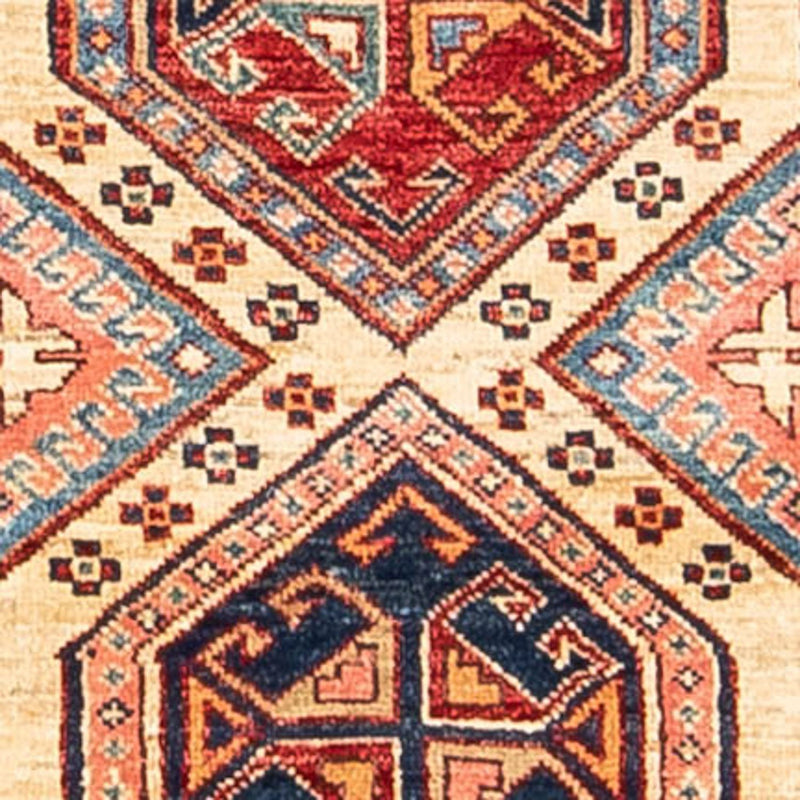 Biegacz Dywan Ziegler - Kazak - 309 x 74 cm - wielokolorowy
