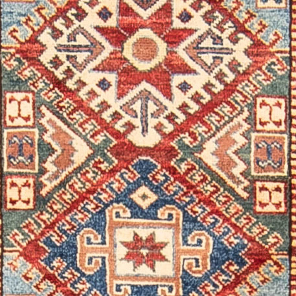 Biegacz Dywan Ziegler - Kazak - 310 x 74 cm - wielokolorowy