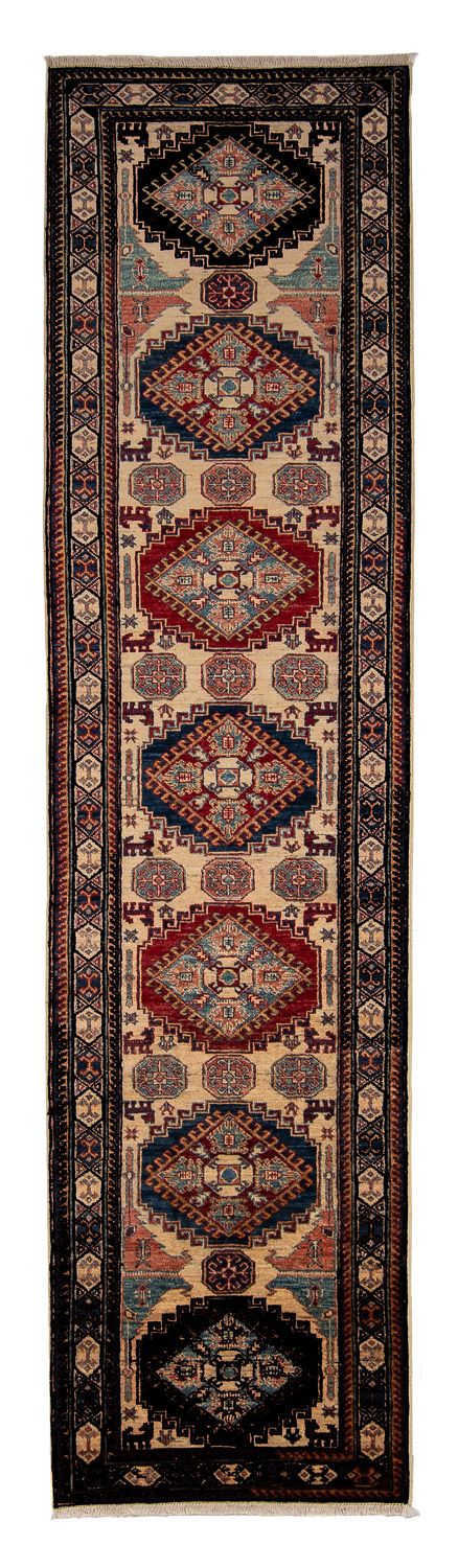Biegacz Dywan Ziegler - Kazak - 305 x 76 cm - ciemnoniebieski