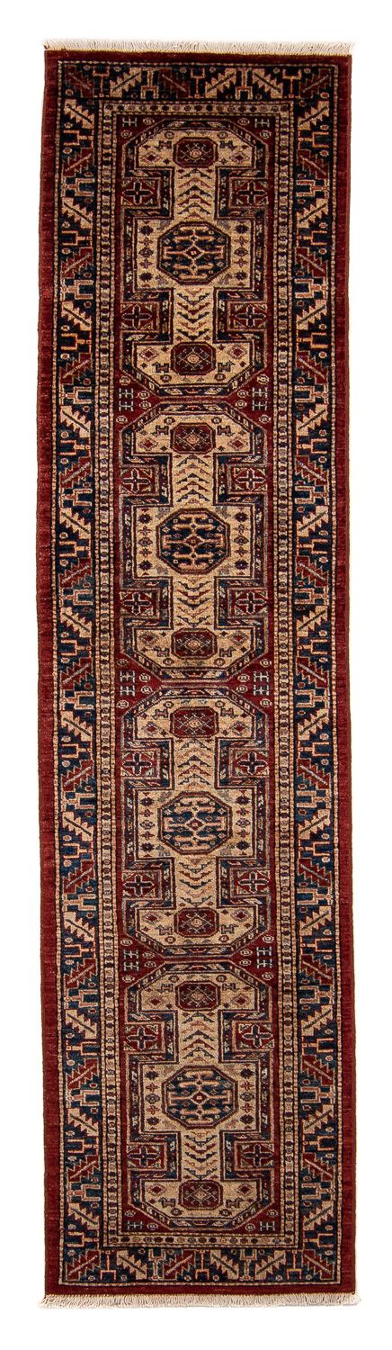 Biegacz Dywan Ziegler - Kazak - 281 x 62 cm - ciemna czerwień