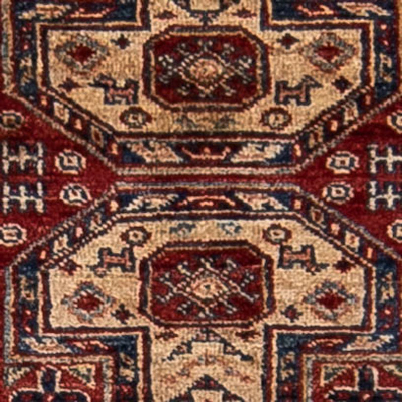 Biegacz Dywan Ziegler - Kazak - 281 x 62 cm - ciemna czerwień