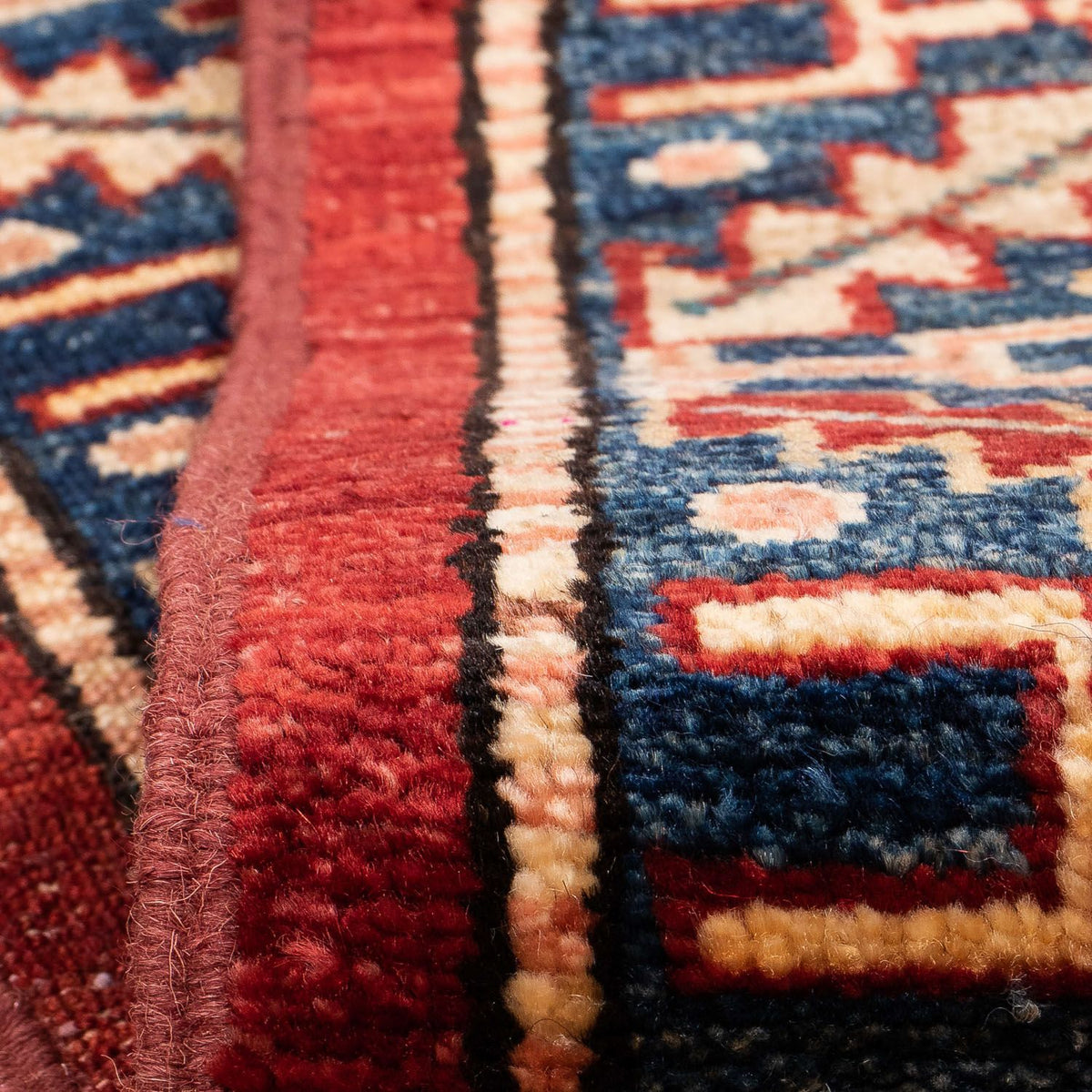 Biegacz Dywan Ziegler - Kazak - 281 x 62 cm - ciemna czerwień