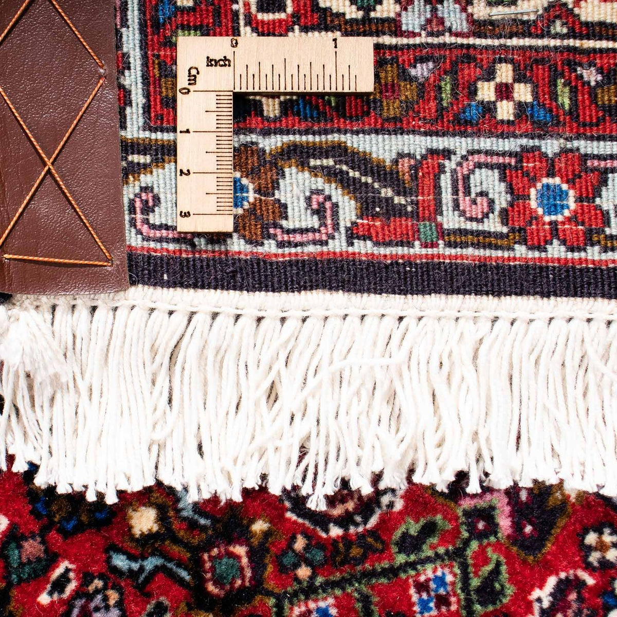 Dywan perski - Bijar - 257 x 173 cm - ciemna czerwień