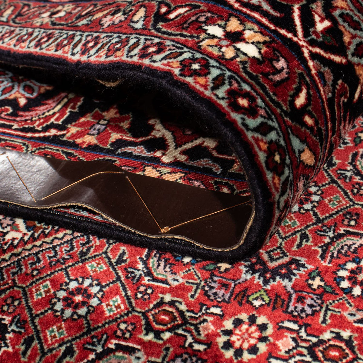 Dywan perski - Bijar - 298 x 200 cm - ciemna czerwień