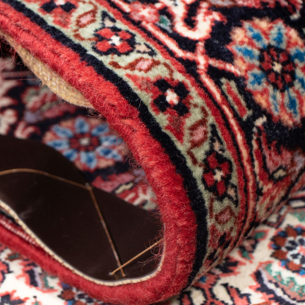 Biegacz Dywan perski - Bijar - 210 x 87 cm - czerwony