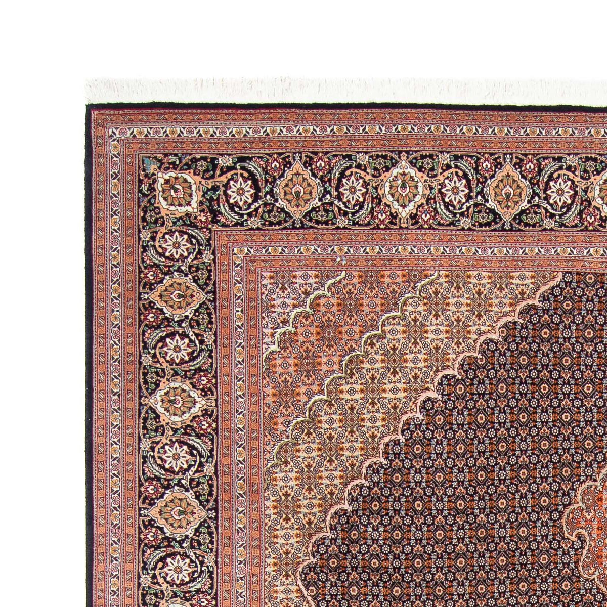Dywan perski - Tabriz - 300 x 202 cm - ciemnoniebieski