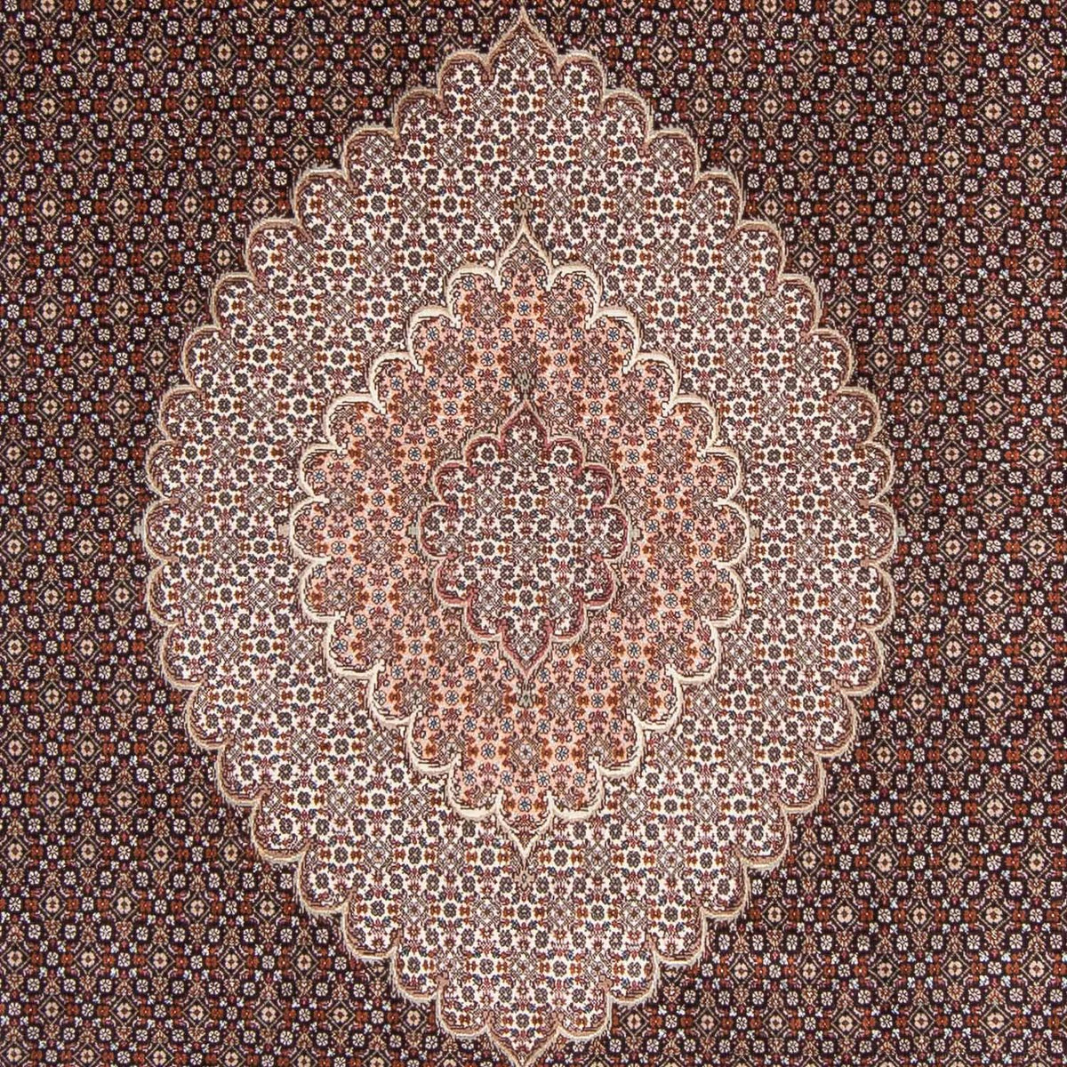 Dywan perski - Tabriz - 308 x 200 cm - ciemnoniebieski