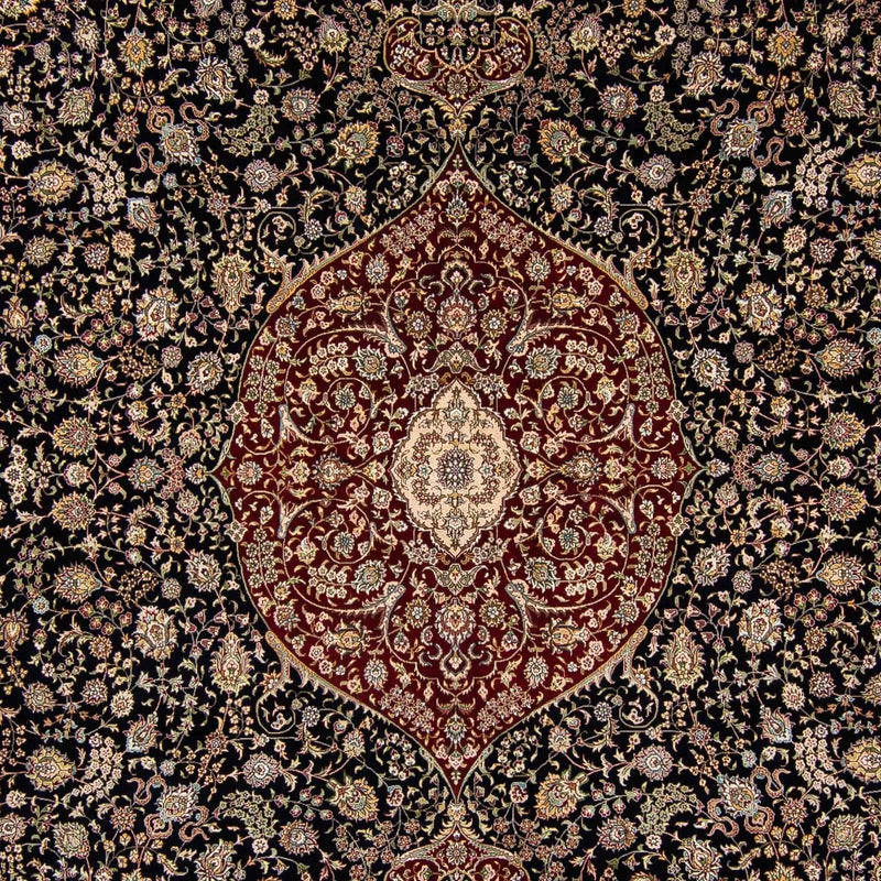 Orientalny dywan - Hereke - 370 x 276 cm - ciemna czerwień