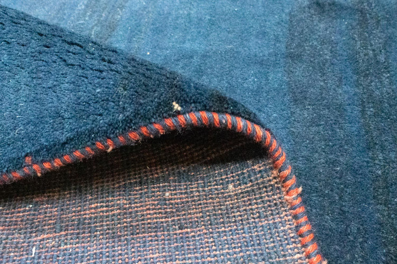 Dywan Gabbeh - perski kwadratowy  - 295 x 278 cm - ciemnoniebieski