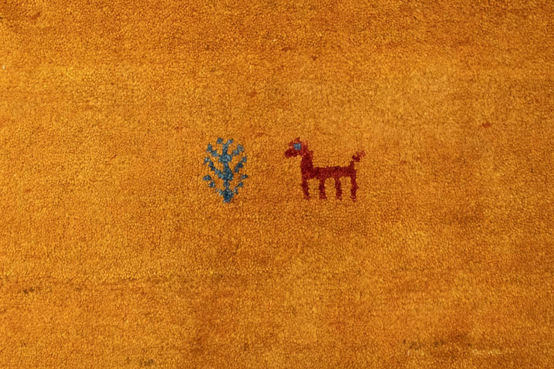 Dywan Gabbeh - perski - 338 x 254 cm - złoto