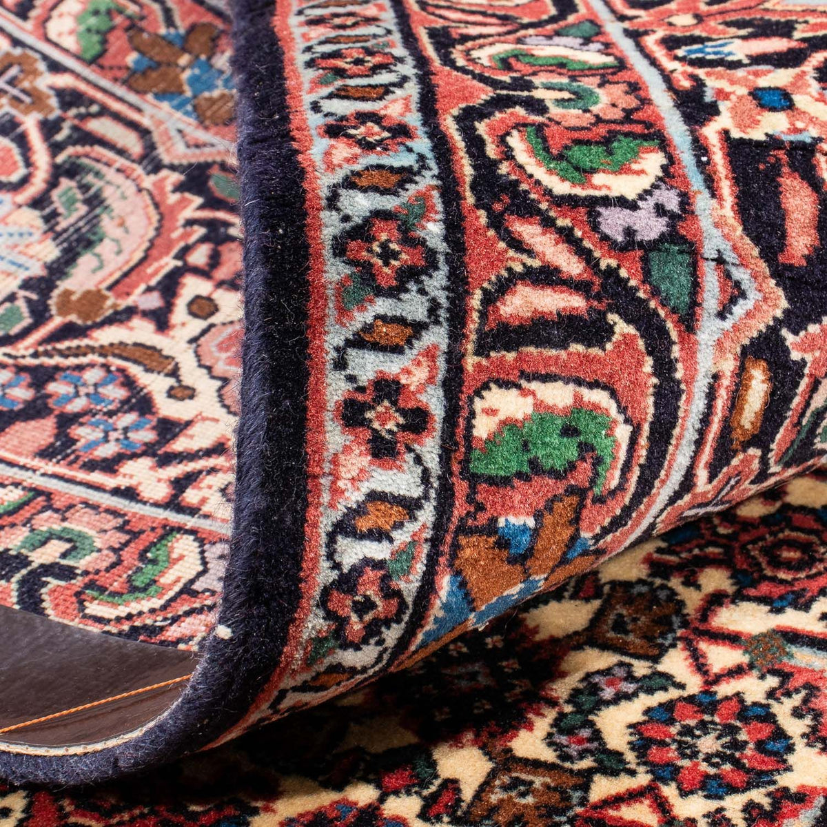 Dywan perski - Bijar - 348 x 252 cm - ciemna czerwień