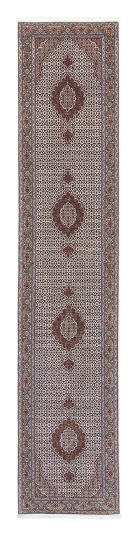 Biegacz Dywan perski - Tabriz - 405 x 83 cm - wielokolorowy