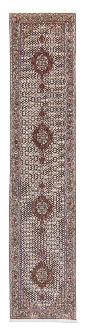 Biegacz Dywan perski - Tabriz - 402 x 82 cm - wielokolorowy
