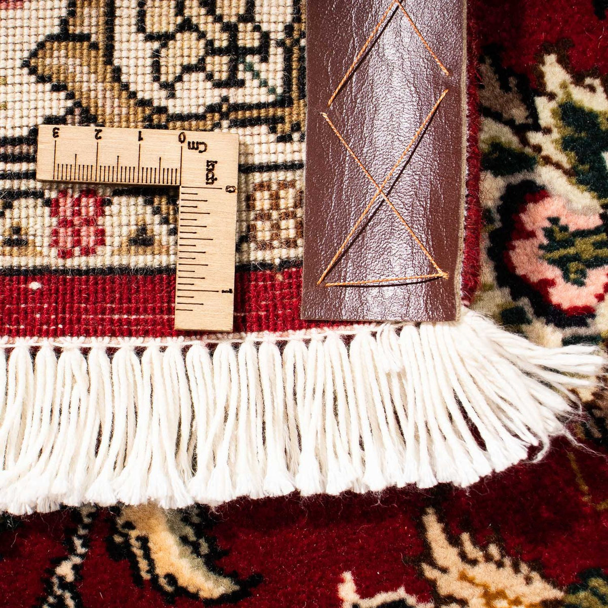 Biegacz Dywan perski - Tabriz - Królewski - 316 x 75 cm - ciemna czerwień