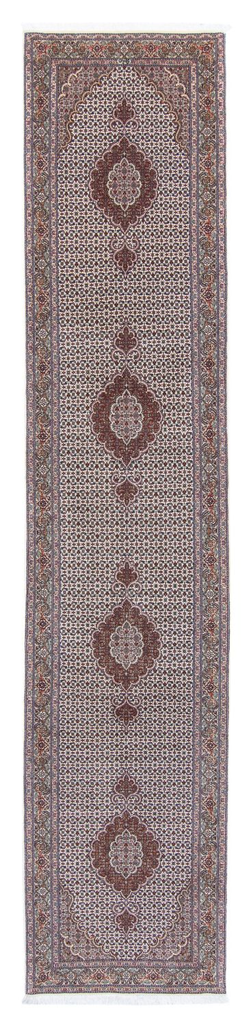 Biegacz Dywan perski - Tabriz - 401 x 84 cm - wielokolorowy