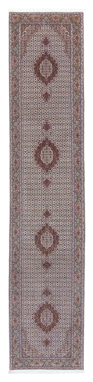 Biegacz Dywan perski - Tabriz - 401 x 84 cm - wielokolorowy