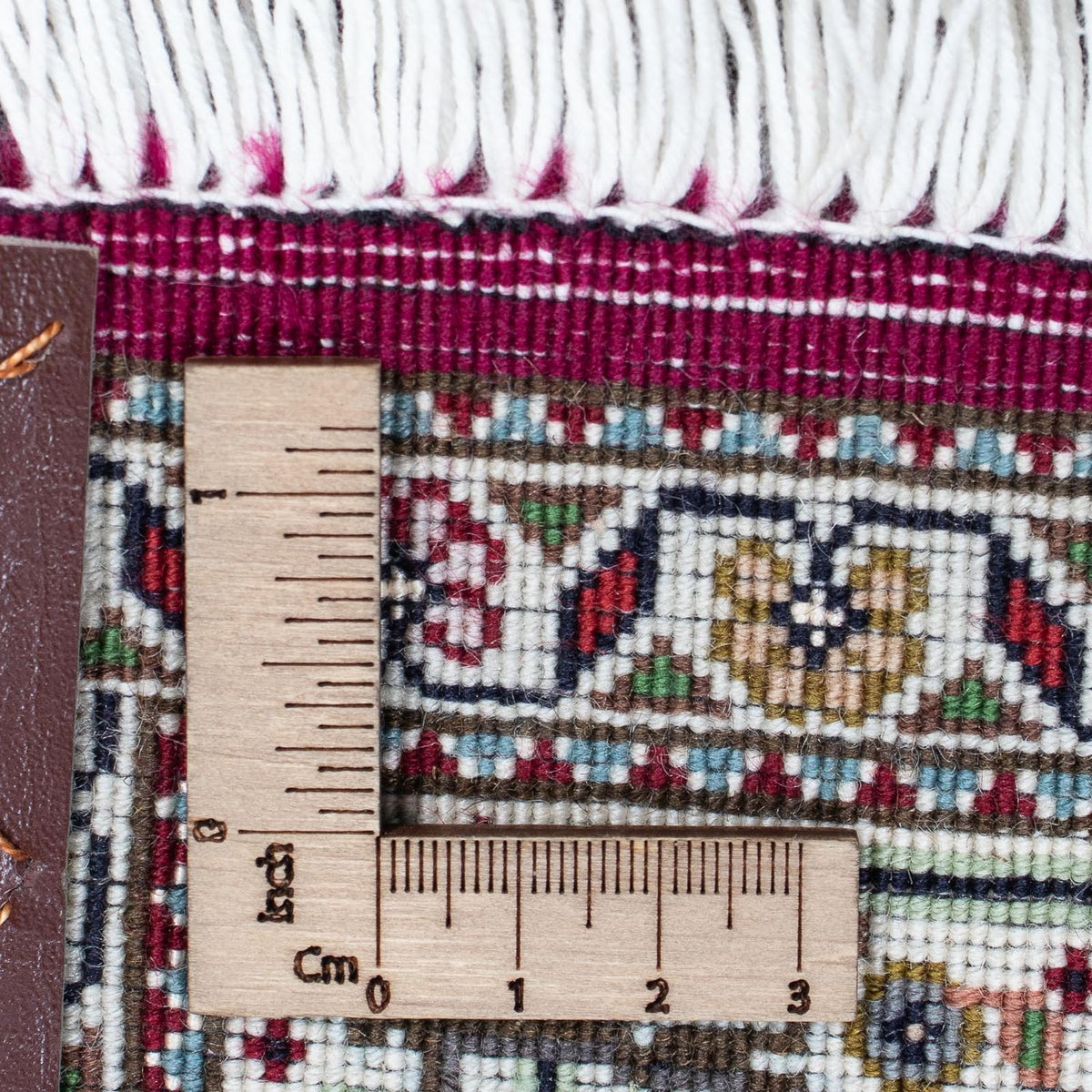 Biegacz Dywan perski - Tabriz - 344 x 80 cm - ciemna czerwień