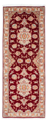 Biegacz Dywan perski - Tabriz - Królewski - 208 x 80 cm - ciemna czerwień