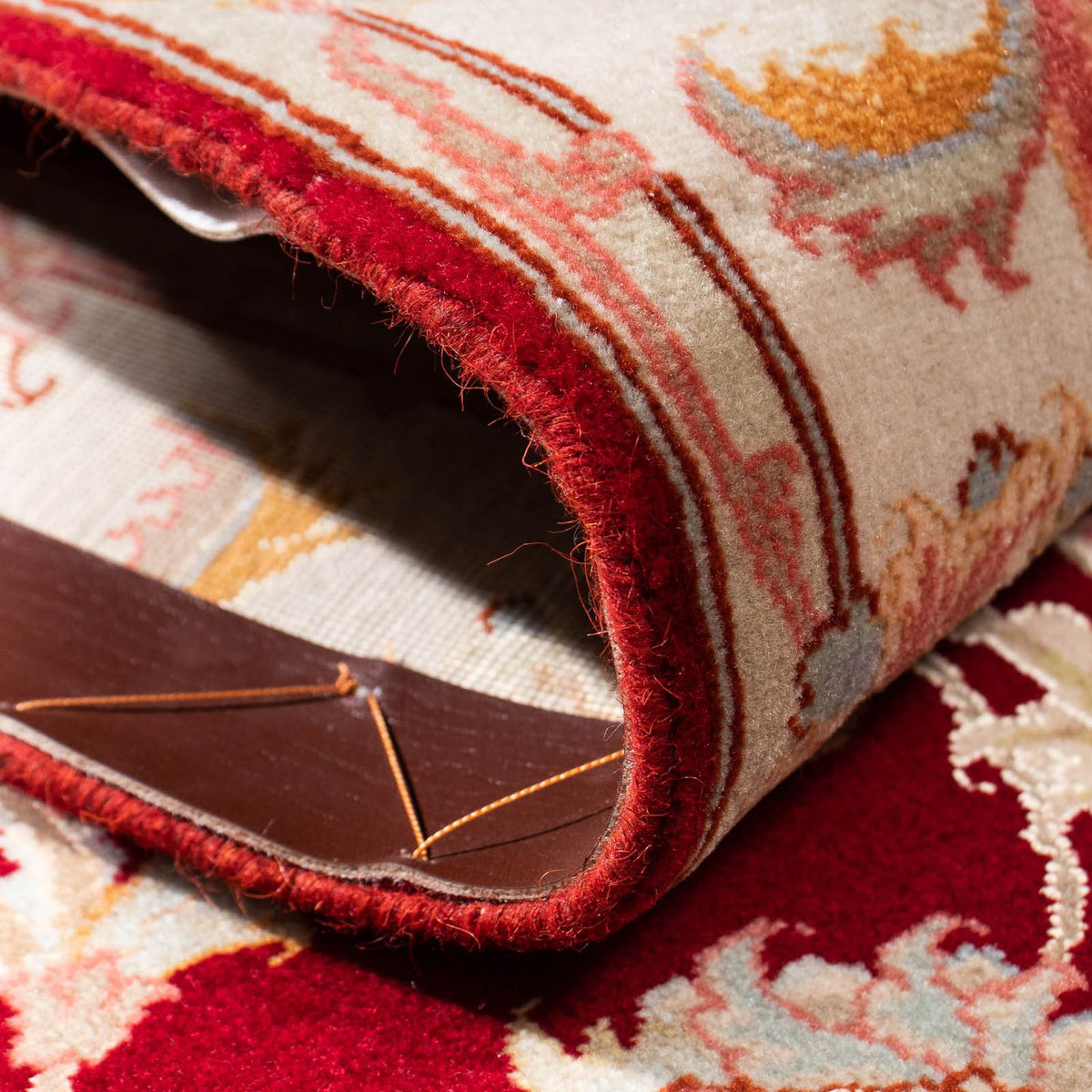 Biegacz Dywan perski - Tabriz - Królewski - 208 x 80 cm - ciemna czerwień