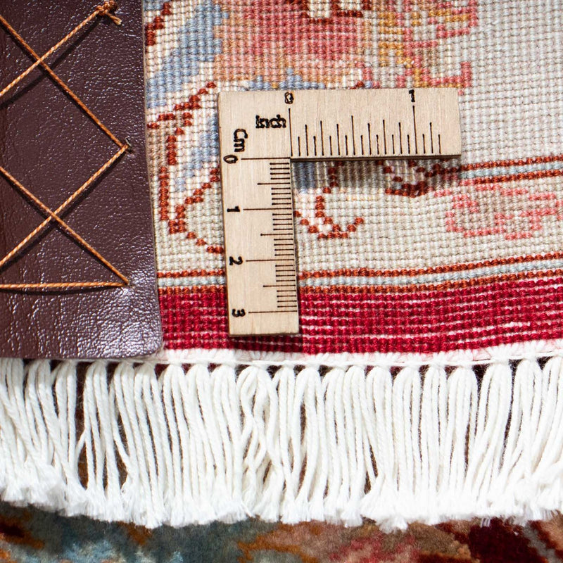 Biegacz Dywan perski - Tabriz - Królewski - 208 x 80 cm - ciemna czerwień