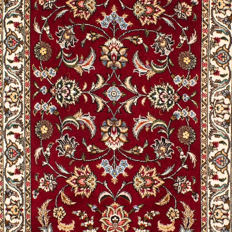 Biegacz Dywan perski - Tabriz - Królewski - 312 x 77 cm - ciemna czerwień