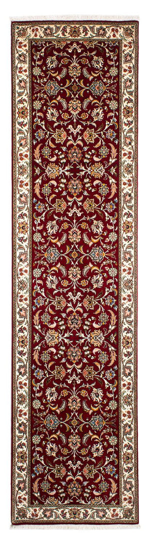 Biegacz Dywan perski - Tabriz - Królewski - 322 x 85 cm - ciemna czerwień