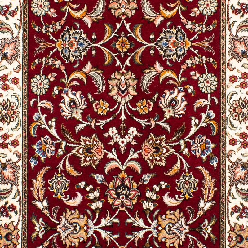 Biegacz Dywan perski - Tabriz - Królewski - 322 x 85 cm - ciemna czerwień