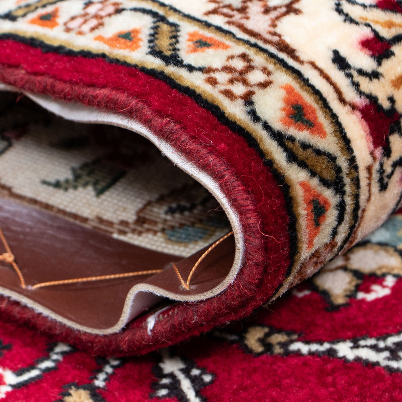 Biegacz Dywan perski - Tabriz - Królewski - 390 x 87 cm - ciemna czerwień