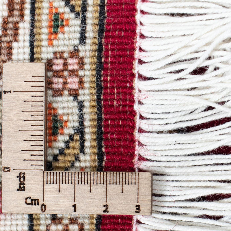 Biegacz Dywan perski - Tabriz - Królewski - 390 x 87 cm - ciemna czerwień