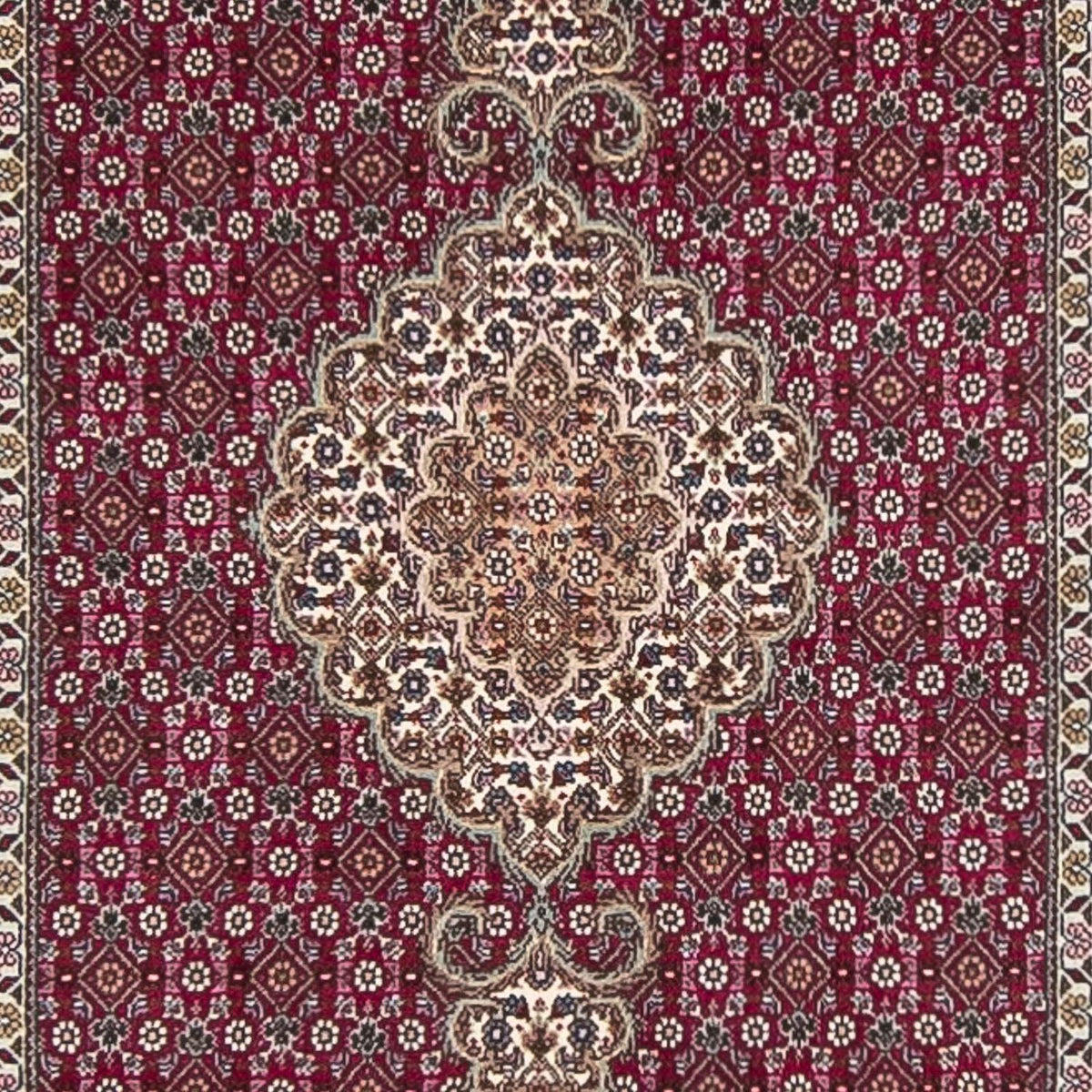 Biegacz Dywan perski - Tabriz - 343 x 82 cm - ciemna czerwień