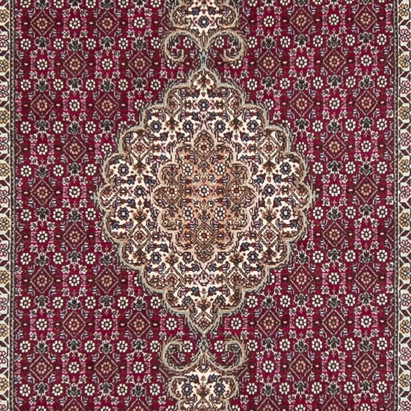 Biegacz Dywan perski - Tabriz - 343 x 82 cm - ciemna czerwień