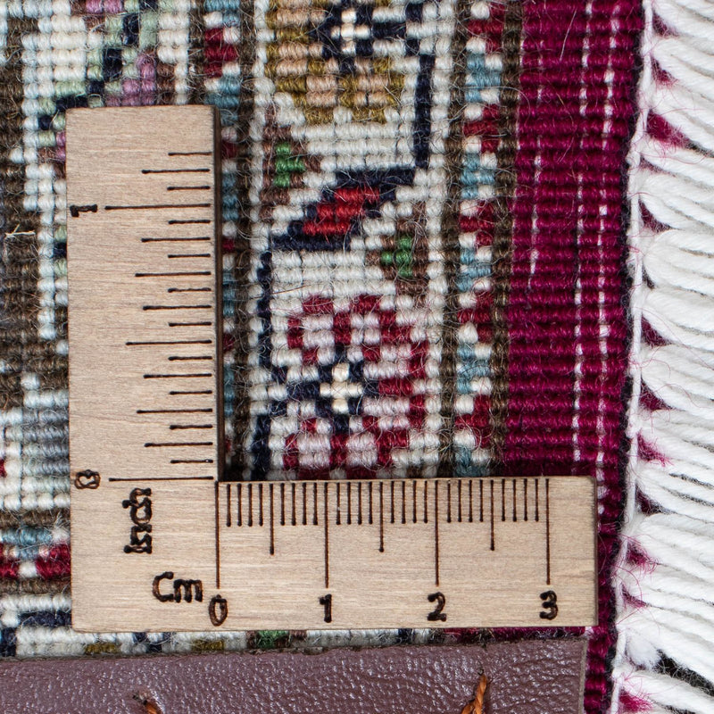 Biegacz Dywan perski - Tabriz - 343 x 82 cm - ciemna czerwień