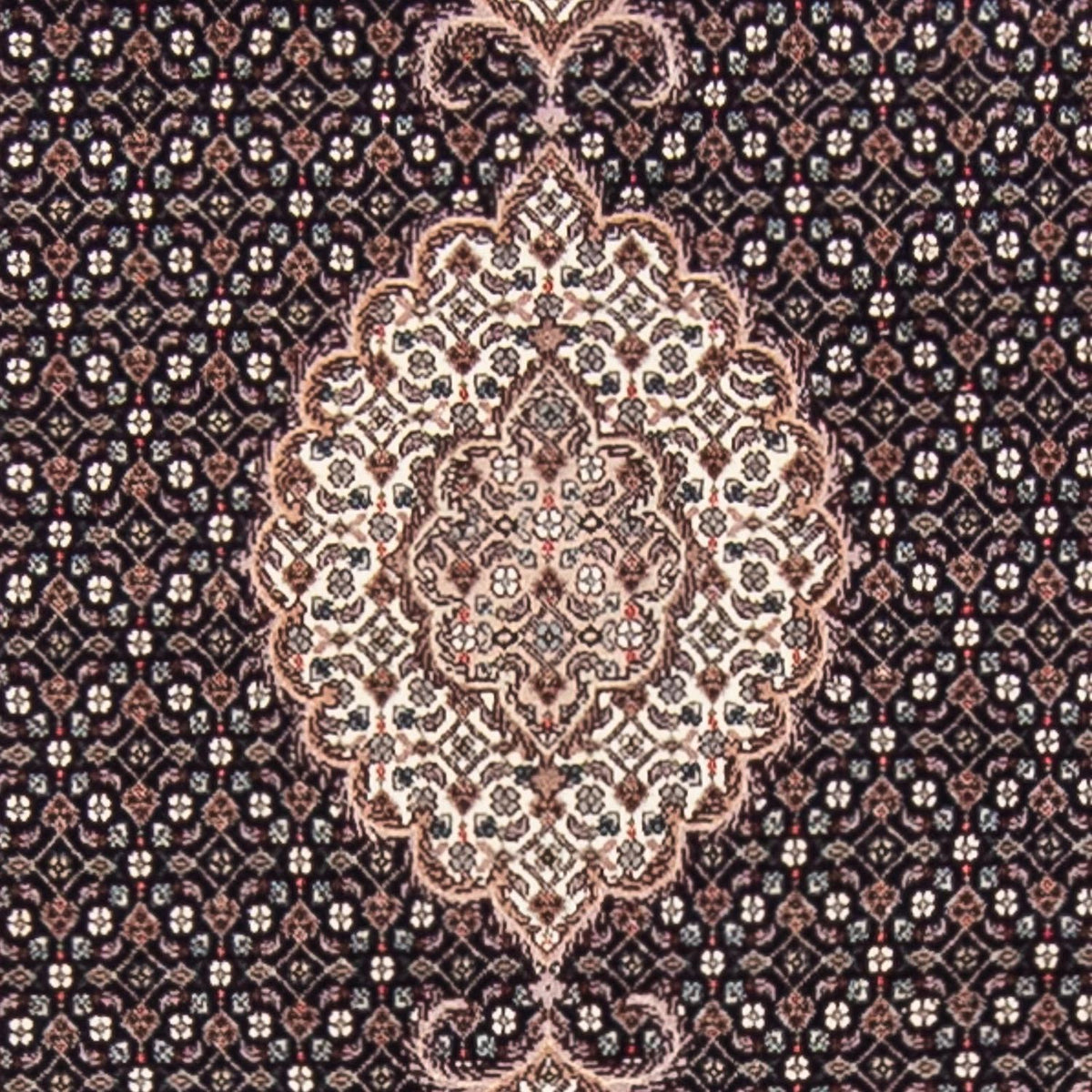 Biegacz Dywan perski - Tabriz - Królewski - 391 x 82 cm - ciemnoniebieski