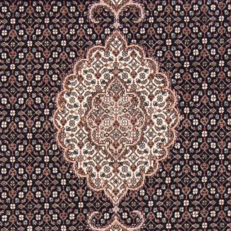 Biegacz Dywan perski - Tabriz - Królewski - 391 x 82 cm - ciemnoniebieski