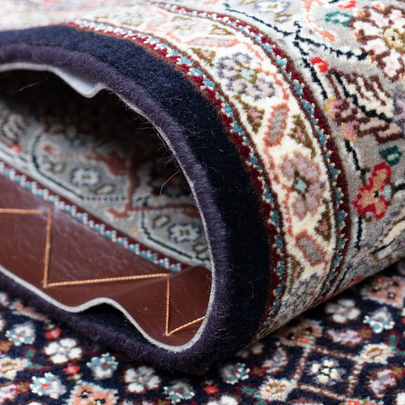 Biegacz Dywan perski - Tabriz - Królewski - 391 x 82 cm - ciemnoniebieski