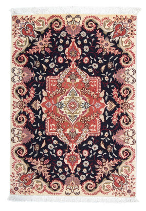 Dywan perski - Tabriz - Królewski - 92 x 61 cm - ciemnoniebieski