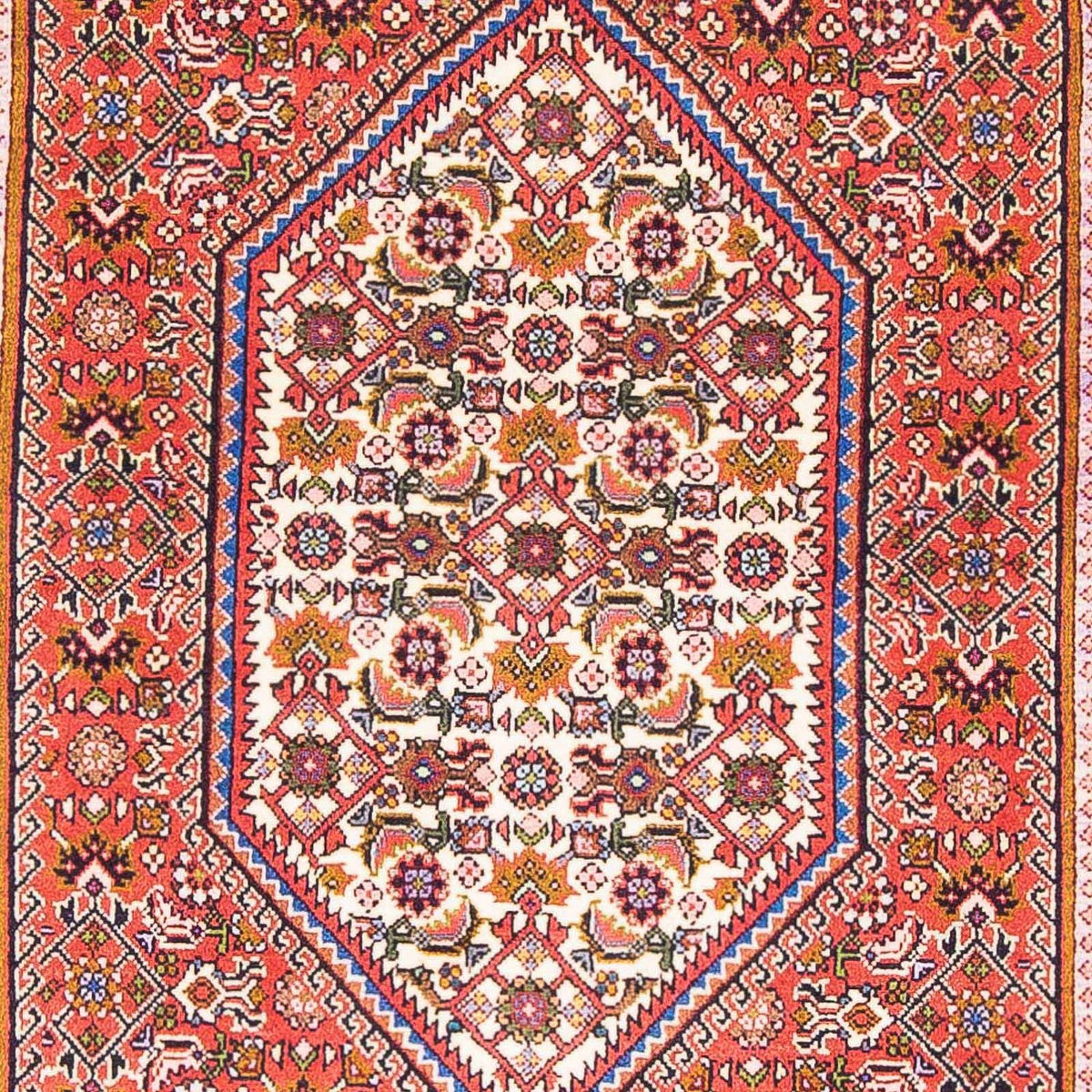 Biegacz Dywan perski - Bijar - 182 x 106 cm - czerwony