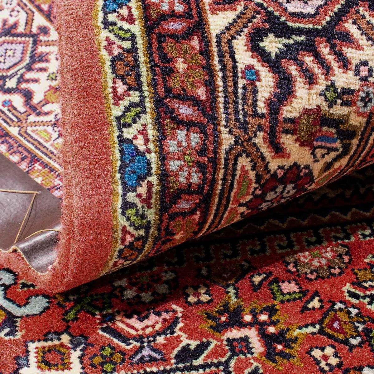 Biegacz Dywan perski - Bijar - 182 x 106 cm - czerwony