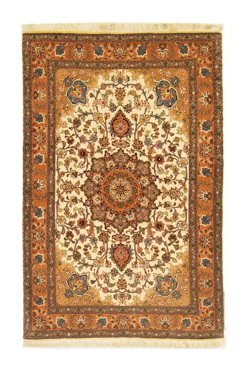 Dywan perski - Tabriz - Królewski - 158 x 102 cm - beżowy