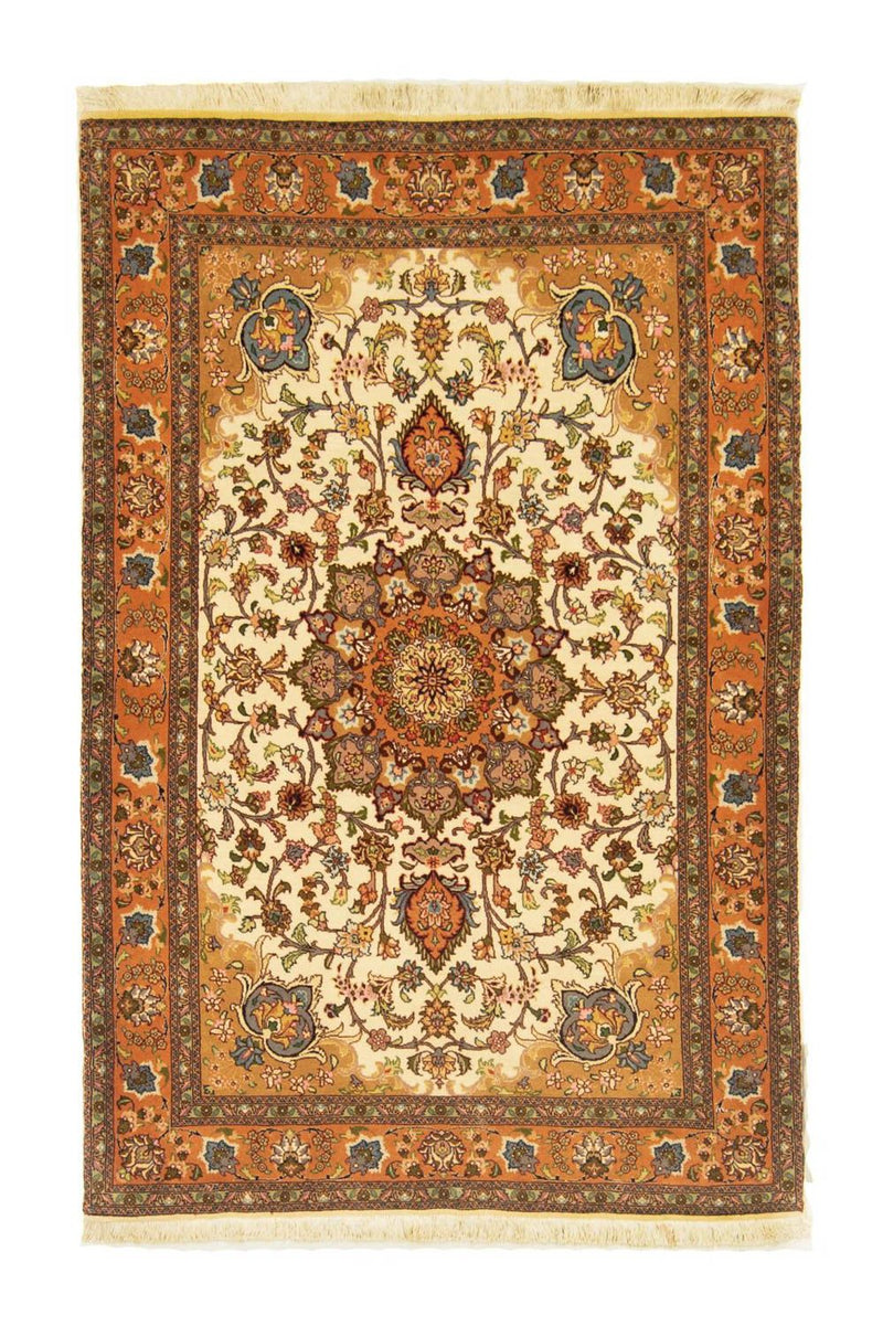 Dywan perski - Tabriz - Królewski - 158 x 102 cm - beżowy