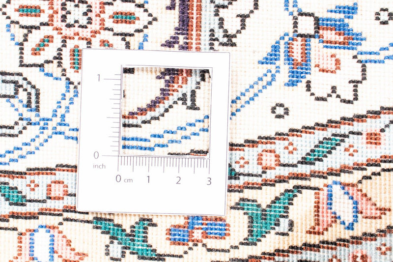 Dywan perski - Tabriz - Królewski okrągły  - 150 x 150 cm - beżowy