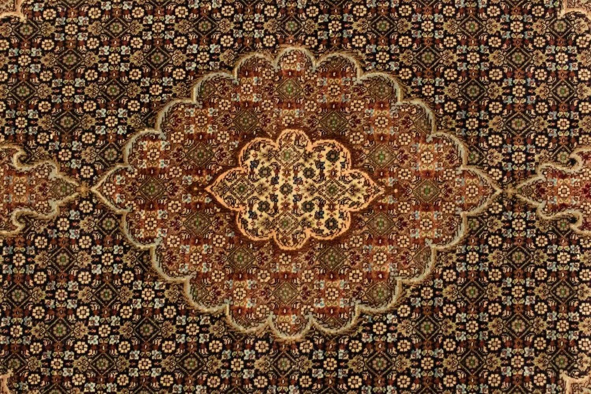 Dywan perski - Tabriz - Królewski - 150 x 100 cm - czarny