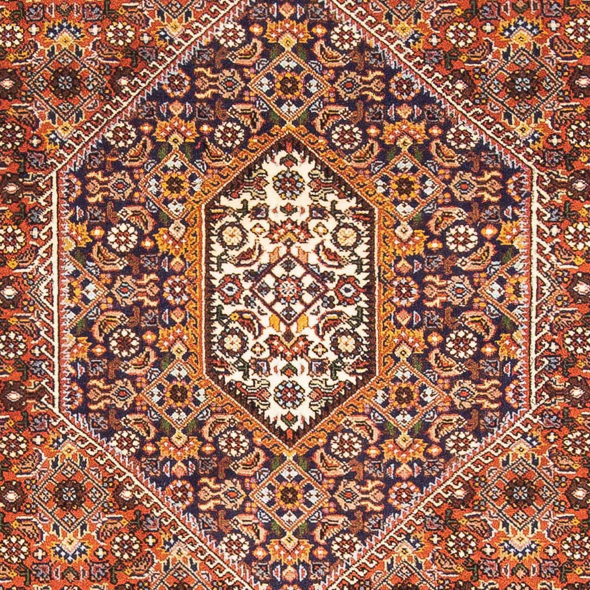 Dywan perski - Bijar - 173 x 112 cm - różowy