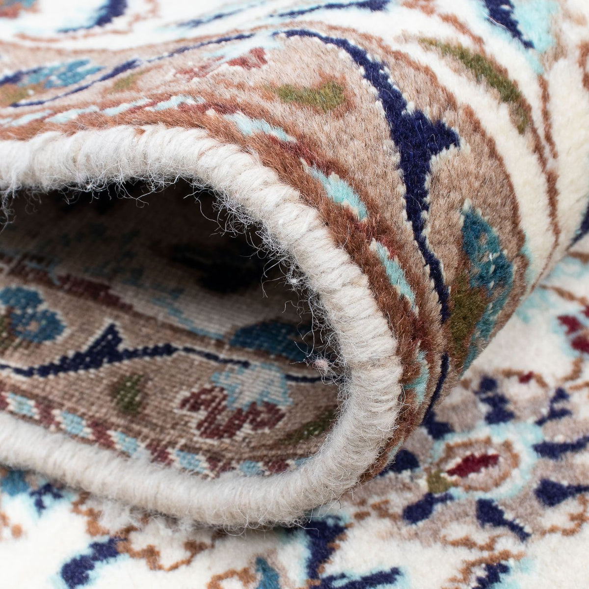 Biegacz Dywan perski - Nain - 376 x 75 cm - beżowy